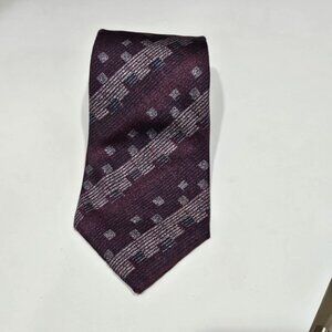 Retro Design Studios Men's Neck Tie. Paisley style print. blue/grey/tan. office